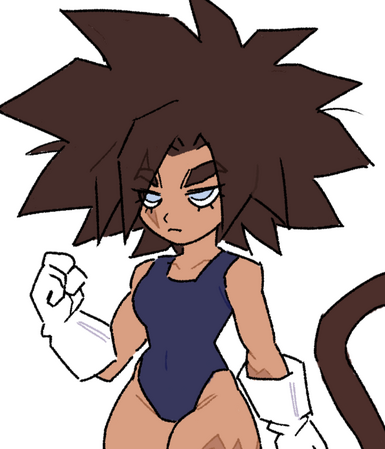 As the child of Lord Fruges, the exiled brother of King Vegeta, Fruges feels entitled to the power and the riches that come with being a saiyan. She is very short tempered and arrogant and will do anything to remain at the top of the food chain.
